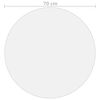 vidaXL Table Protector Transparent &Oslash; 70 cm 1.6 mm PVC
