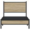 vidaXL Metal Bed Frame without Mattress Sonoma Oak 80x200 cm