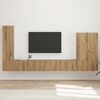 vidaXL TV Wall Cabinet Set Wall-mounted 6 pcs Artisan Oak