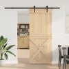 vidaXL Sliding Door with Hardware Set 95x210 cm Solid Wood Pine