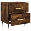 vidaXL Bedside Cabinet Smoked Oak 40x35x47.5 cm Engineered Wood