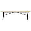 vidaXL Coffee Table X-Frame 160x40x45.5 cm Solid Wood Pine and Steel