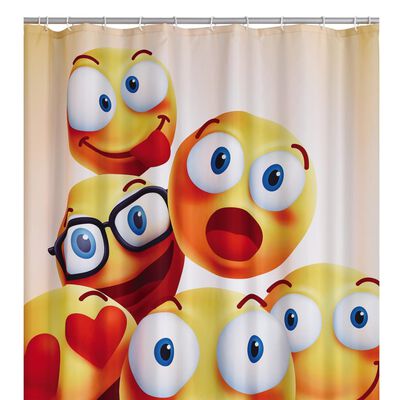 RIDDER Shower Curtain Smile 180x200 cm