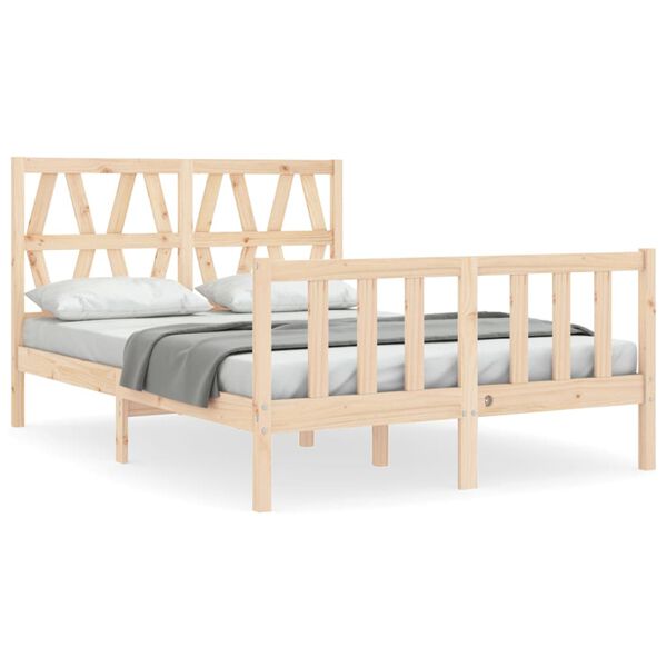 vidaXL Bed Frame without Mattress 120x200 cm Solid Wood Pine