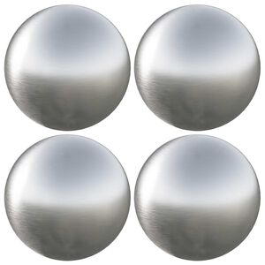 vidaXL Brushed Ball 4 pcs &Oslash; 10 cm Silver Stainless Steel 201