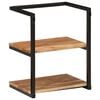 vidaXL Wall Shelf 40x30x50 cm Solid Wood Acacia and Iron