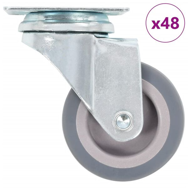 vidaXL 48 pcs Swivel Casters 50 mm