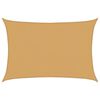 vidaXL Sunshade Sail 160 g/m&sup2; Rectangular Sand 4x6 m HDPE