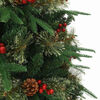 vidaXL Artificial Hinged Christmas Tree Green 180 cm PE and PVC