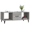 vidaXL Coffee Table Grey Sonoma 102x50x40 cm Engineered Wood