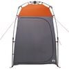 vidaXL Shower Tent Folding Grey and Orange 160 x 160 x 227 cm Steel