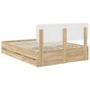 vidaXL Bed Frame with Drawer Sonoma Oak 150 x 200 cm Engineered Wood