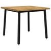 vidaXL Live Edge Dining Table 90 x 90 x 75 cm Solid Acacia Wood
