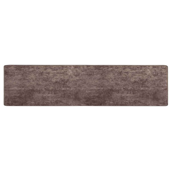 vidaXL Rug Runner MARSA Grey 450 x 100 cm Polyester and PVC