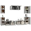 vidaXL 7 Piece TV Cabinet Set Concrete Grey Engineered Wood