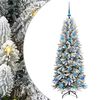 vidaXL Artificial Christmas Tree with 150 LEDs White 63 x 63 x 150 cm