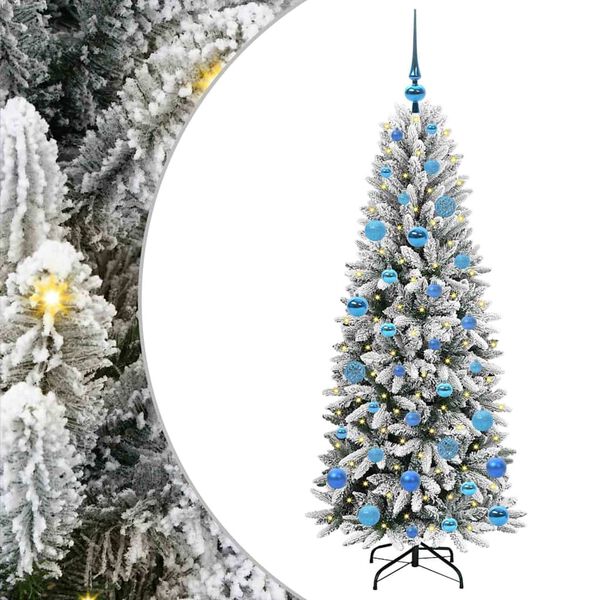 vidaXL Artificial Christmas Tree with 150 LEDs White 63 x 63 x 150 cm