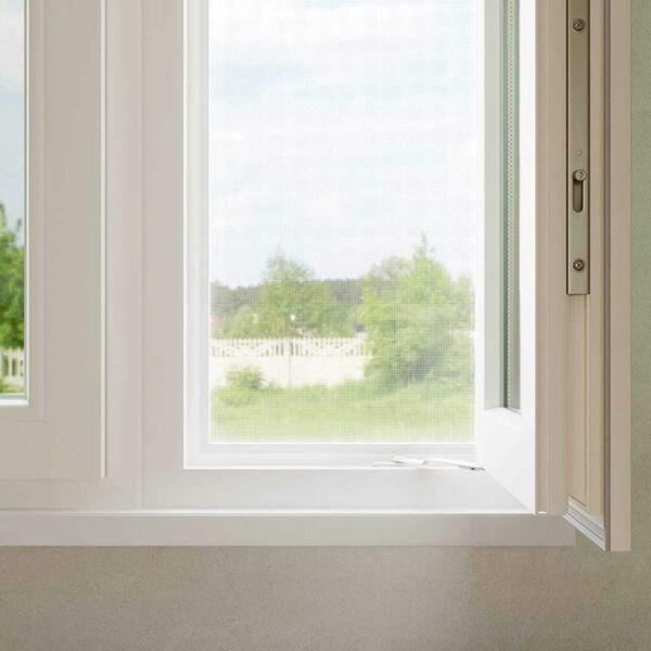 vidaXL Insect Mesh Screen White 60 x 500 cm Fibreglass