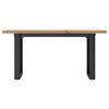 vidaXL Coffee Table O-Frame 90x40x45.5 cm Solid Wood Pine and Steel