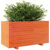 vidaXL Garden Planter Wax Brown 90x40x49.5 cm Solid Wood Pine