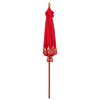 vidaXL Balinese Parasol Red 215 x 215 x 260 cm Cotton and Wood
