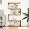 vidaXL Room Divider Bookcase 4-Tier Artisan Oak 70x24x129 cm Engineered Wood