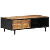 vidaXL Coffee Table 105x50x35 cm Rough Mango Wood