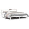 vidaXL Bed Frame with Headboard without Mattress White 180x200 cm Super King