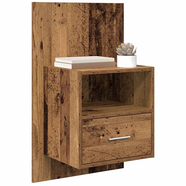 vidaXL Bedside Cabinet 2 pcs Old Wood 50 x 32.5 x 80cm Engineered Wood