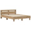 vidaXL Bed Frame Artisan Oak 160 x 200 cm Engineered Wood