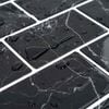 vidaXL Subway Tile 20 pcs Black Marble 30.5 x 30.5 cm