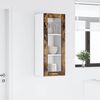 vidaXL Hanging Cabinet Smoked Oak 40 x 31 x 100 cm Engineered Wood