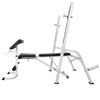 vidaXL Workout Bench with Weight Rack, Barbell and Dumbbell Set 90 kg