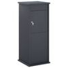 vidaXL Mailbox Anthracite 40 x 40 x 100 cm Steel