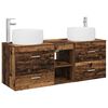 vidaXL Bathroom Furniture Set 3 pcs Old Wood 49.5 x 44.5 x 66 cm