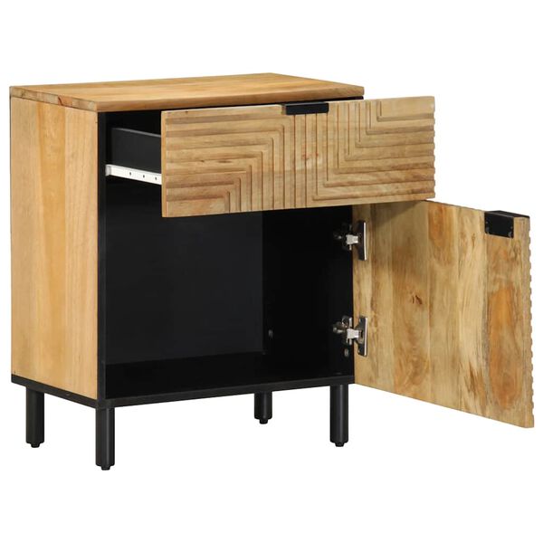 vidaXL Bedside Cabinet Brown 50x33x60 cm Solid Wood Mango