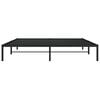 vidaXL Metal Bed Frame without Mattress Black 183x213cm