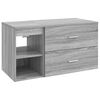 vidaXL Bathroom Furniture Set 2 pcs Grey Sonoma Engineered Wood