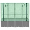 vidaXL Raised Bed with Greenhouse Cover Rattan Look 160x40x153 cm