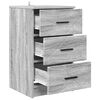 vidaXL Bedside Cabinet Grey sonoma 38 x 38 x 66 cm Engineered wood