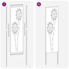 vidaXL Garden Privacy Screen White 32 x 140 cm Cold-rolled steel