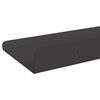 vidaXL Wall Shelf with Shelf 2 pcs Black 40 x 8.5 x 2.5 cm