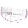 vidaXL Bed Frame without Mattress Double Solid Wood