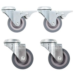 vidaXL Bolt Hole Swivel Casters 4 pcs 50 mm