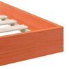 vidaXL Bed Frame Wax Brown 100 x 200 cm Solid Pine Wood