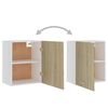 vidaXL Hanging Cabinet Lyons 2 pcs Sonoma Oak 50x31x60 cm Engineered Wood