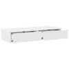 vidaXL Bed Drawers White 80 x 36.5 x 16.5 cm Engineered Wood