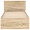 vidaXL Bed Frame without Mattress with Headboard Sonoma Oak 90x190 cm Single