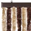 vidaXL Insect Curtain Beige and Light Brown 56x200 cm Chenille