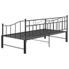 vidaXL Pull-out Sofa Bed Frame without Mattress Black Metal 90x200 cm